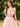 Hand Beading Boned Ball Gown Prom Dress - Pink