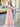 Square Lace Embroidery Ball Gown Prom Dress - Blush Pink