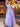 Square Lace Embroidery Ball Gown Prom Dress - Lavender