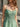 Square Lace Embroidery Ball Gown Prom Dress - Sage Green