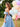 Sparkly Lace Removable Sleeves Ball Gown Prom Dress - Dusty Blue