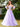 Sparkly Lace Removable Sleeves Ball Gown Prom Dress - Lilac