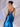 Sheer Bodice Lace Embroidery Boned Mermaid Prom Dress - Blue