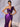 3D Rose Sheer Bodice Boned Satin Mermaid Prom Dress Long - Grape