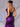 3D Rose Sheer Bodice Boned Satin Mermaid Prom Dress Long - Grape