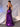 3D Rose Sheer Bodice Boned Satin Mermaid Prom Dress Long - Grape