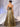 Cut Front Crost Top Pleats Boned Ball Gown Prom Dress Long - Gold