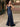 V-Neck Ruched Bust Long Mermaid Prom Dress With Waist Drop-Navy Blue