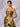 Square Waist Drop Mermaid Prom Dress With Split - Gold