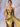 Square Waist Drop Mermaid Prom Dress With Split - Gold