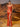 V-Neck Beaded Lace Embroidery Mermaid Prom Dress With Split - Orange