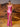 V-Neck Beaded Lace Embroidery Mermaid Prom Dress With Split - Hot Pink