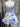Leaf Printing Hot Fix Sheer Bodice Boned Layered Mini Prom Lace Dress - Baby Blue Floral