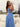 Lace Illusion Ruffle Tiered Ball Gown Prom Dress - Blue