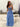 Lace Illusion Ruffle Tiered Ball Gown Prom Dress - Blue