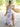 Removable Off Shoulder Boned Bodice Ruffle Printing Chiffon Ball Gown Prom Dress - Lilac Floral
