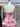 Removable Off Shoulder Boned Bodice Ruffle Printing Chiffon Ball Gown Prom Dress - Pink Floral