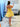 Strapless Boned Ruffle Chiffon Mini Ball Gown Prom Dress - Yellow