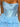 Sparkly Hot Fix Boned Ruffle Mini Prom Dress - Baby Blue