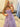 Boned Strapless Tiered Ball Gown Prom Dress Long With Bow - Lilac