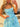 Boned Strapless Tiered Ball Gown Prom Dress Long With Bow - Light Blue
