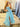 Boned Strapless Tiered Ball Gown Prom Dress Long With Bow - Light Blue