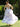 Sweetheart Ruffle Printing Chiffon Tiered Ball Gown Prom Dress - Lilac Floral