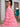 Boned Lace Embroidery Tiered Chiffon Ball Gown Prom Dress With Slit - Blush Pink