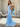 Cut Front Leaf Lace Boned Mermaid Prom Dress With Layered - Sky Blue