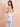 Deep V-Neck Sparkly Sequin Sexy Mermaid Evening Dress Long With Split - Baby Blue