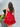 Sparkly Lace Bow Mini Ball Gown Prom Dress - Red