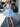 Lace Embroidery Boned Illusion Ball Gown Mini Prom Dress - Baby Blue