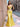 Crystal Mermaid Evening Dress Sheer Bodice - Yellow