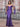 Off Shoulder Lace Up Bow Trumpet Prom Dress - Purple