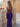 Pleats Deep V-Neck Spaghetti Strap Mermaid Prom Dress - Purple