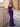 Pleats Deep V-Neck Spaghetti Strap Mermaid Prom Dress - Purple