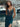 Illusion Lace Embroidery Deep V-Neck Satin Mermaid Prom Dress - Turquoise