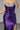 Scoop Neck Satin Long Evening Dress - Purple