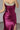 Scoop Neck Satin Long Evening Dress - Fuchsia