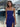 Hot Fix Lace Strapless Mermaid Prom Dress With Split - Royal Blue