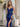 Sparkly Lace Sheer Bodice Long Mermaid Prom Dress - Royal Blue