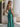 Sparkly Lace Sheer Bodice Long Mermaid Prom Dress - Turquoise