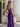 Sparkly Lace Sheer Bodice Long Mermaid Prom Dress - Purple