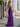 Sparkly Lace Sheer Bodice Long Mermaid Prom Dress - Purple