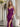 Sparkly Lace Sheer Bodice Long Mermaid Prom Dress - Fuchsia