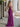 Sparkly Lace Sheer Bodice Long Mermaid Prom Dress - Fuchsia