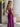 Sparkly Lace Sheer Bodice Long Mermaid Prom Dress - Fuchsia