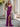 Sparkly Lace Sheer Bodice Long Mermaid Prom Dress - Fuchsia