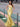 Pleated V-Neck Boiced Mermaid Long Prom Dress - Yellow