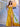 Drop Waist Strapless Split Long Prom Gown With Twist - Mustard Yellow